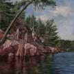 painting of lake 
